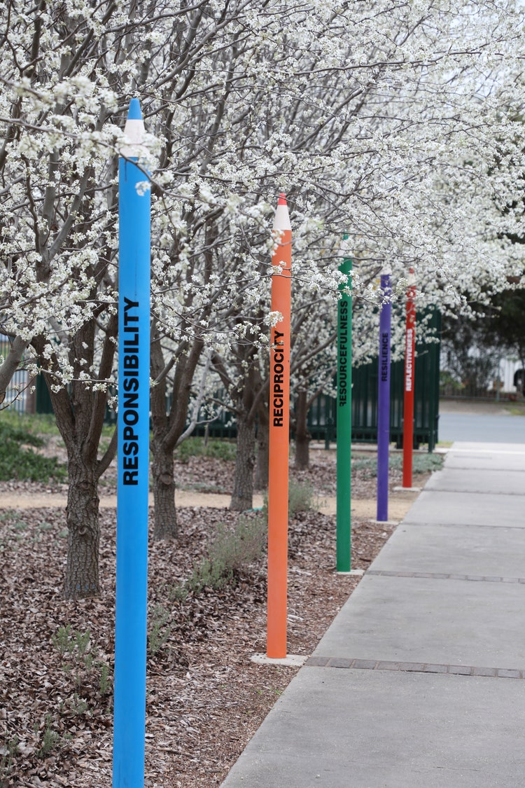 Photo of school entrance